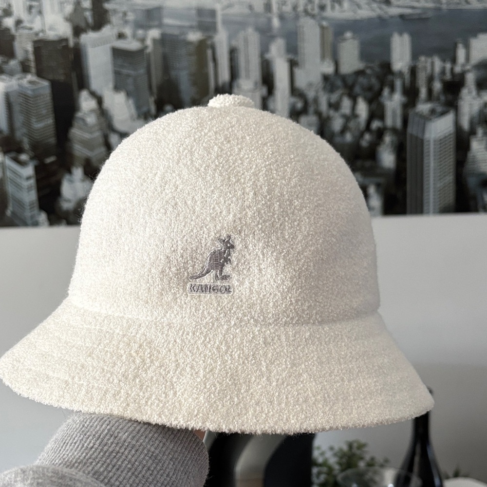 Kangol Off-White Textured Bucket Hat